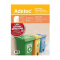 Etiquetas Adhesivas  Super Resistente Inkjet/láser 213x279 mm 5 Hojas - 6111