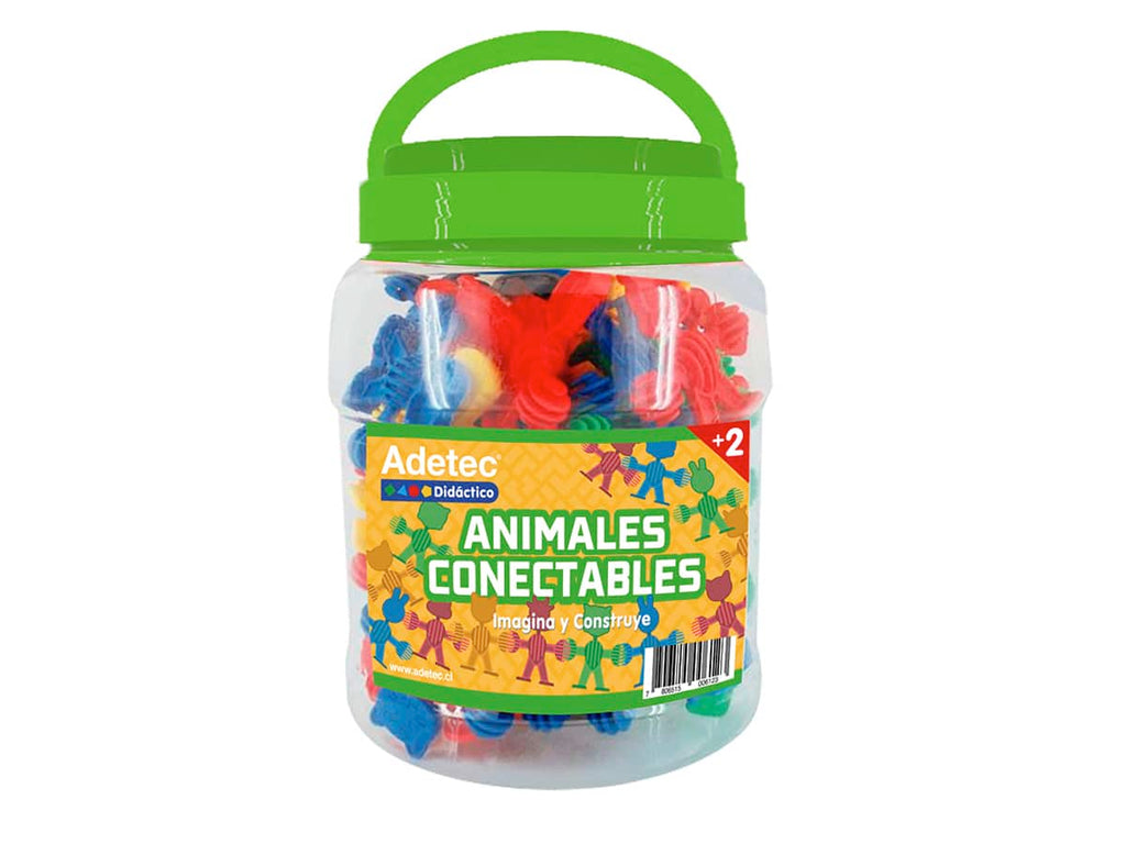 Juego Didáctico De Animales Conectables 40 Piezas Adetec - 612