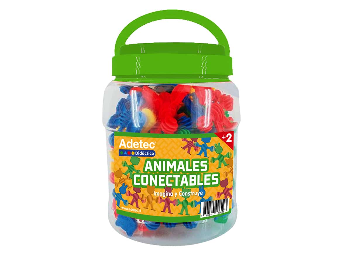 Juego Didáctico De Animales Conectables 40 Piezas Adetec - 612