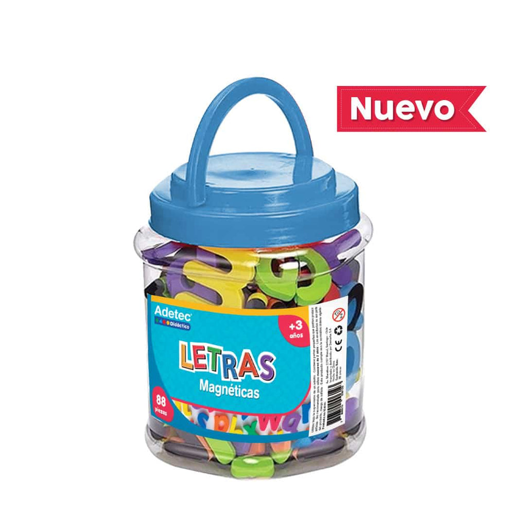 Letras Magnéticas Didácticas De Goma Eva 88 Piezas Adetec - 613