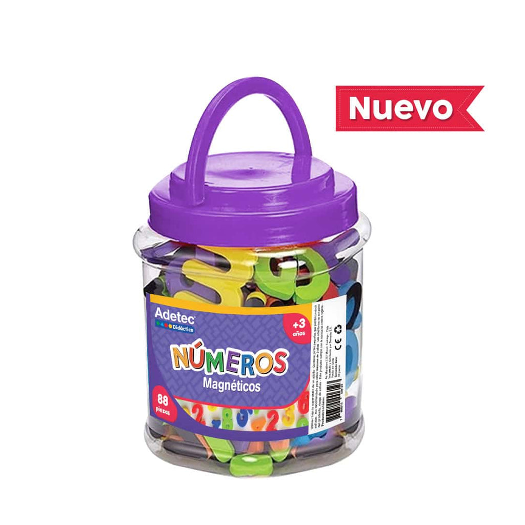Números Magnéticos Didácticos De Goma Eva 88 Piezas Adetec - 614