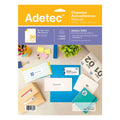 750 Etiquetas Autoadhesivas Inkjet/láser 66x25 mm 25 Hojas Adetec - 6303