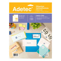 400 Etiquetas Adhesivas Inkjet/láser 53x70 mm 25 Hojas Adetec - 6306