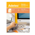 440 Etiquetas Adhesivas Inkjet/láser Ideales Para Activo Fijo 10 Hojas Adetec -  6501