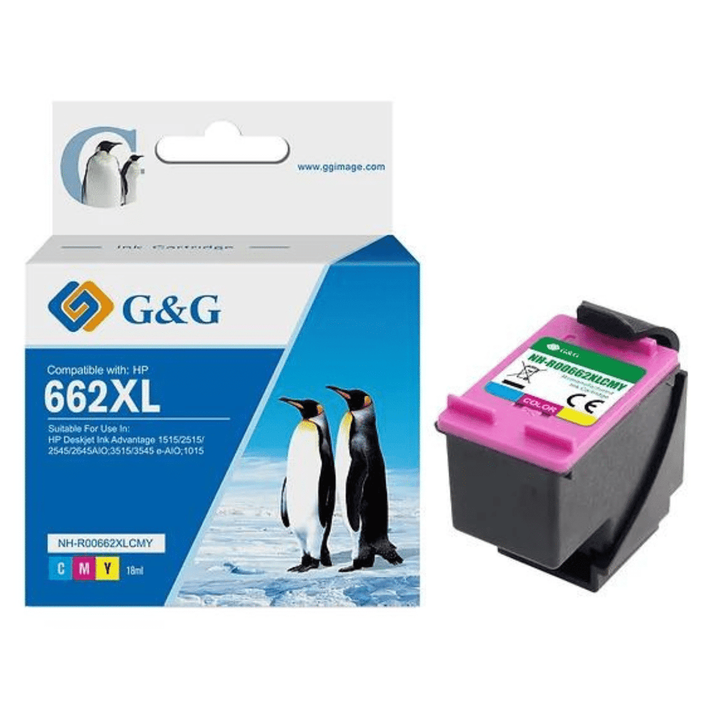 Cartucho Alternativo H-662 XL Color G&amp;G De 18ml