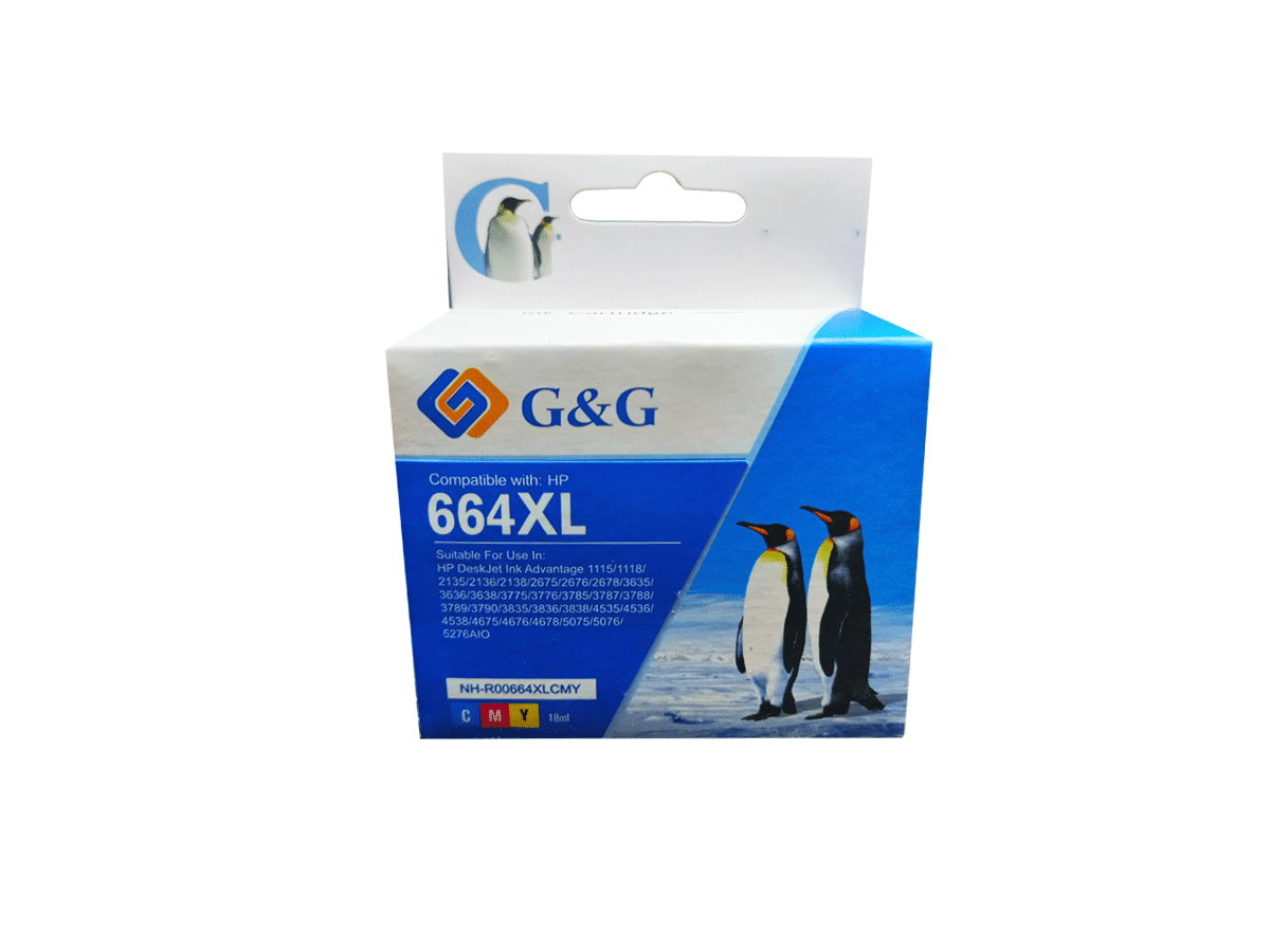 Cartucho 664 XL Alternativo 3 Colores 22 ml GyG