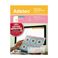 160 Etiquetas Adhesivas Inkjet/láser 106x35 mm 10 Hojas - 7011 Adetec