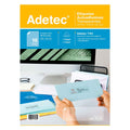 80 Etiquetas Transparentes Adhesivas Inkjet/láser 106x35 mm 5 Hojas Adetec - 7161