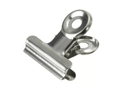 Pinzas Aprieta Papel Binder Clip De Acero Cromado 6.3cm