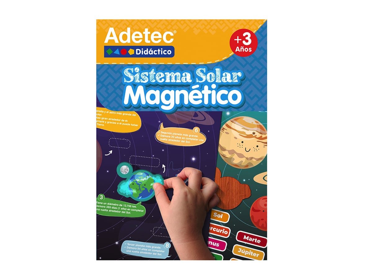 Lámina Magnética Sistema Solar, Juego Didáctico +3años