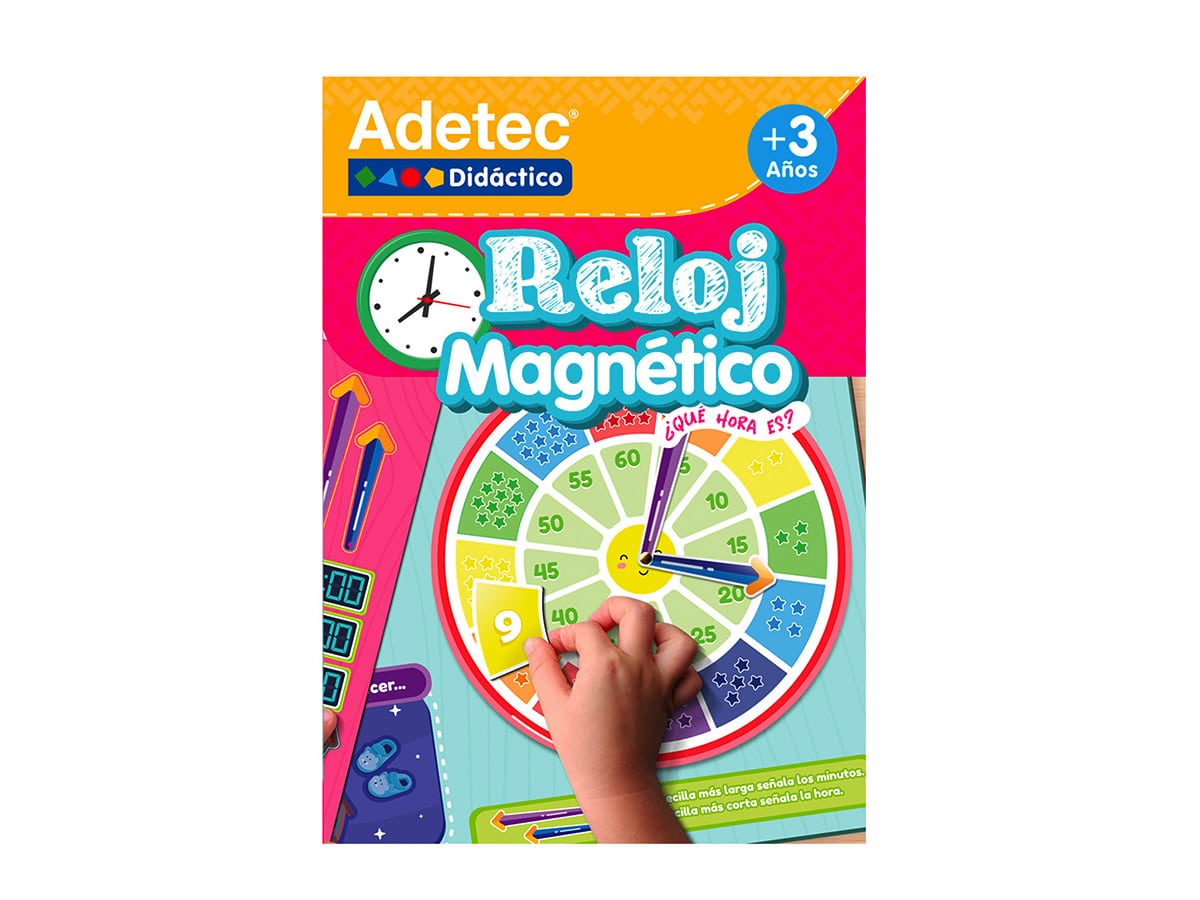 Lámina Magnética Aprende La Hora Juego Didáctico Adetec
