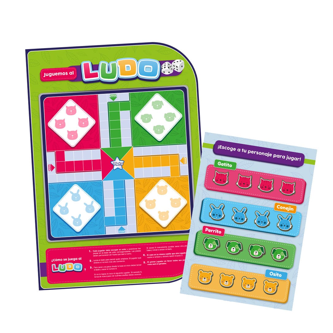 Lámina Magnética De Ludo Con Dados Adetec - 729