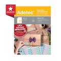 165 Etiquetas Adhesivas Folia Plateada Inkjet/láser 70X25 mm 5 Hojas Adetec - 7314
