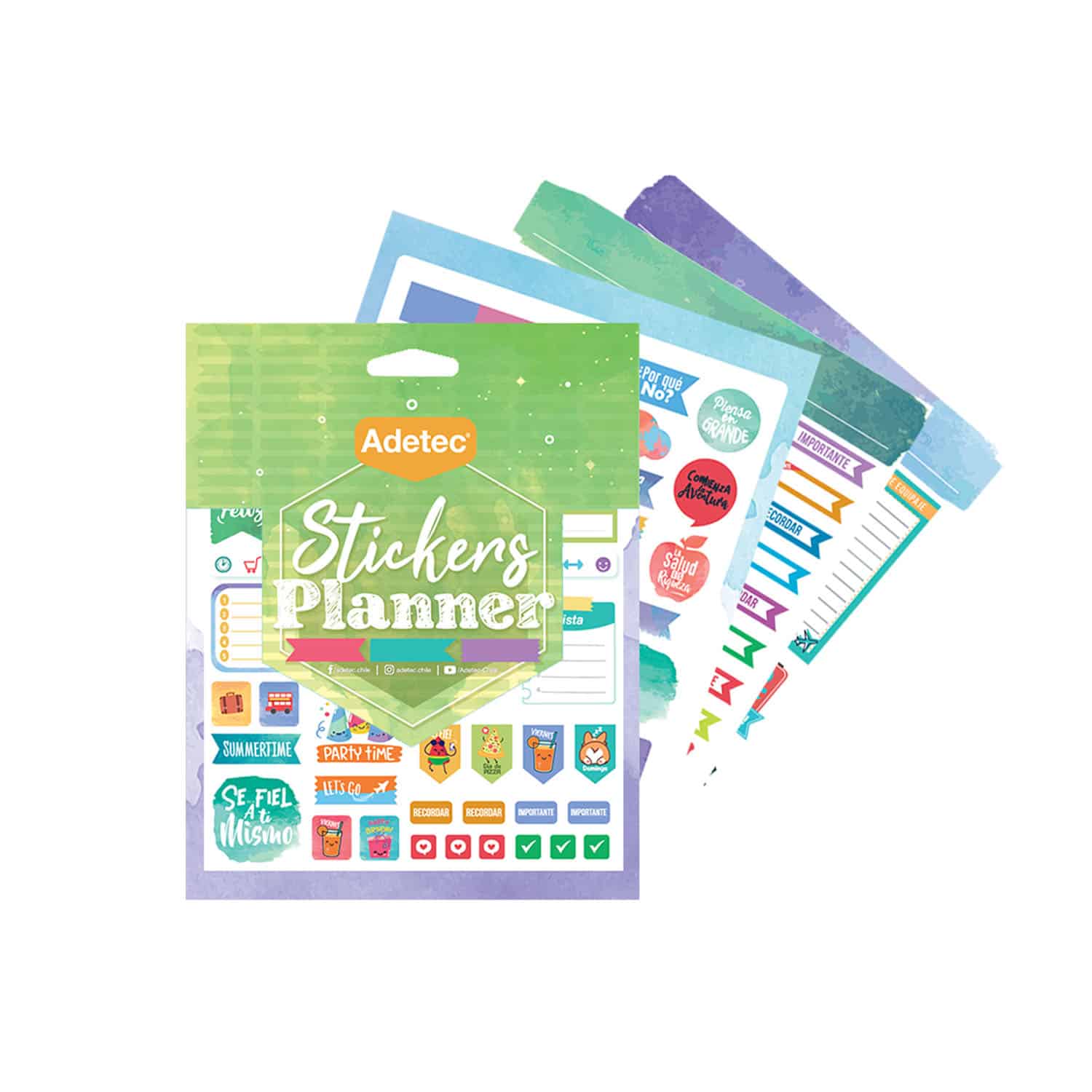 Blocks De Stickers Planner Y Travelblock Adhesivo Adetec 841