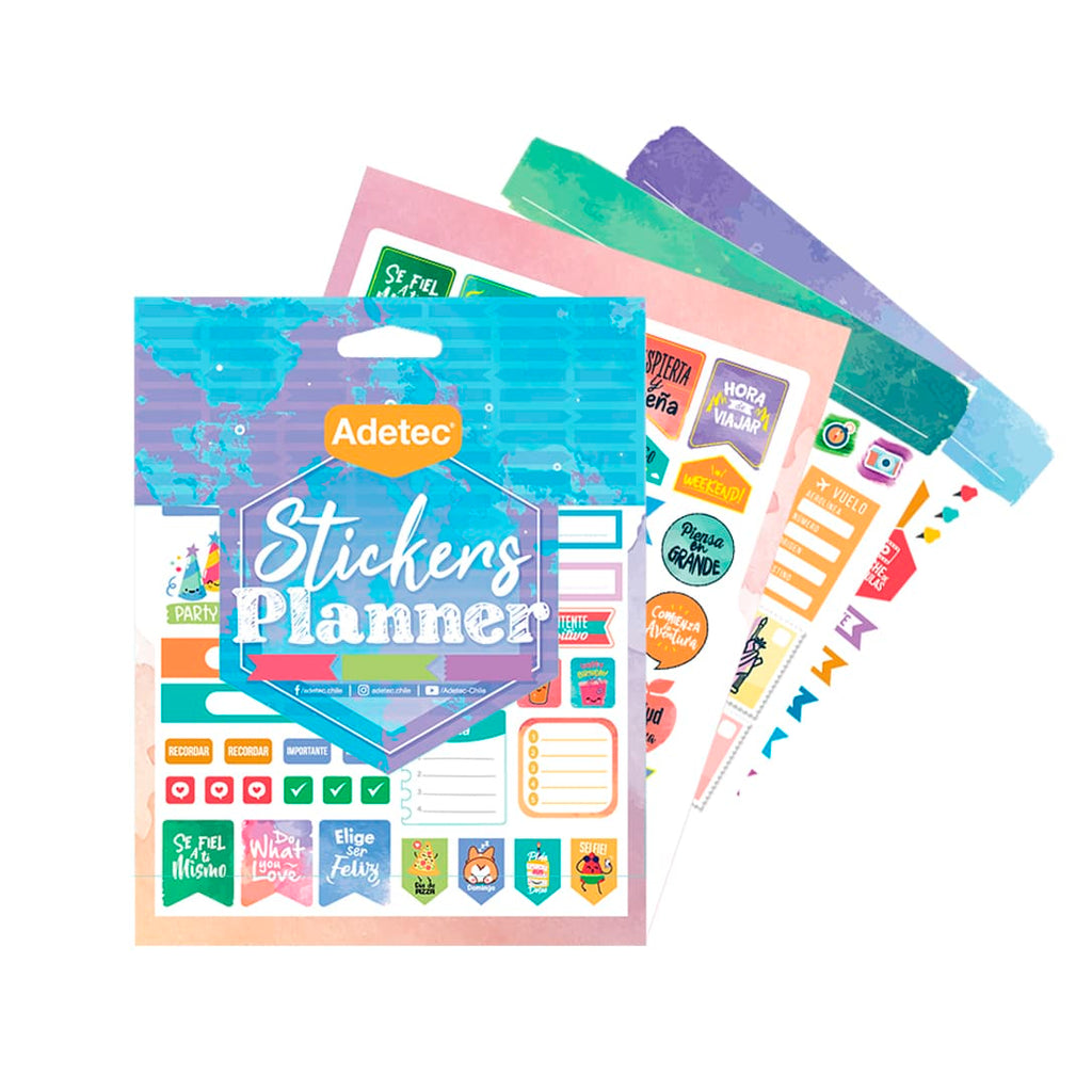 Blocks De Stickers Planner Y Travelblock Adhesivo Adetec 841
