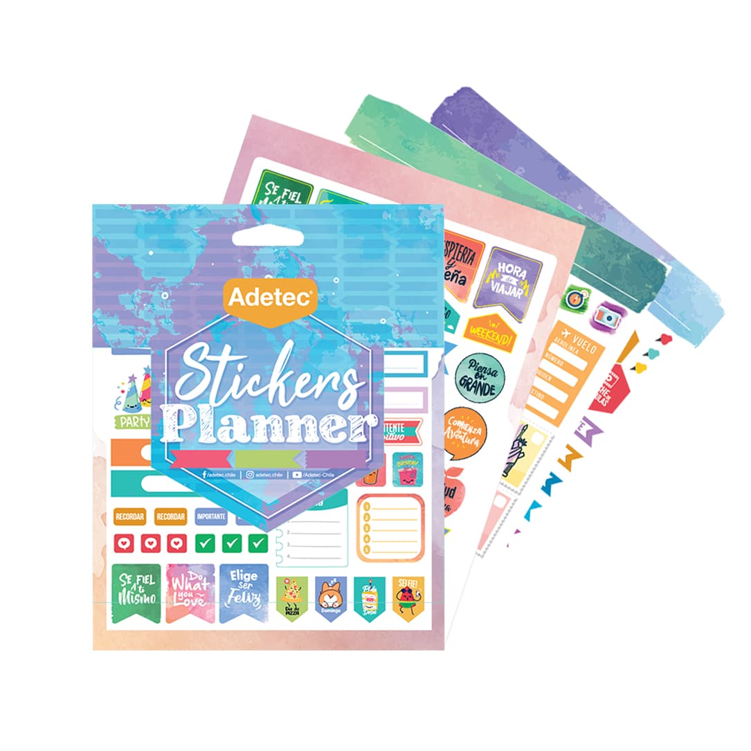 Blocks De Stickers Planner Y Travelblock Adhesivo Adetec 841