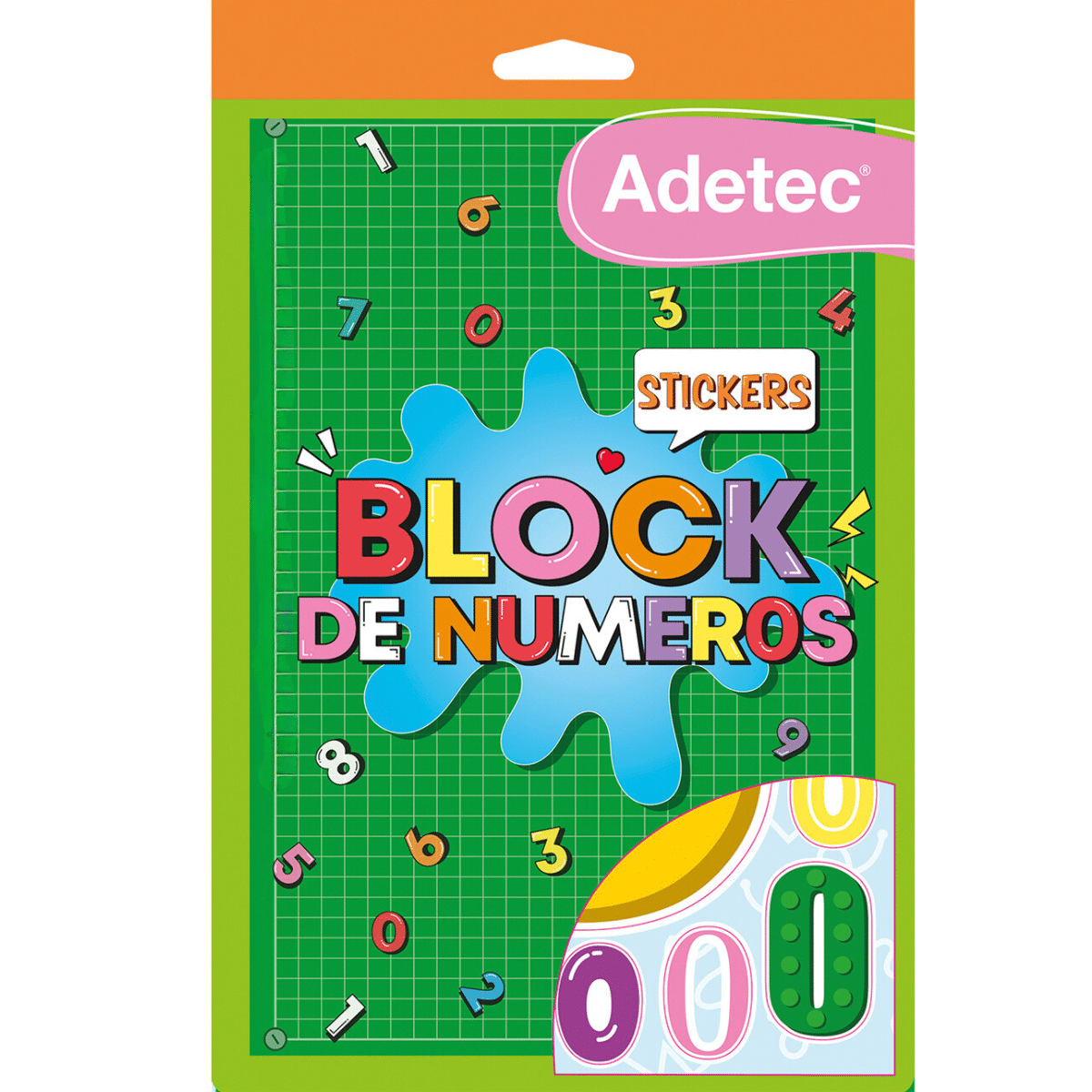 Block Stickers De Números +200 Stickers Escolares Adetec
