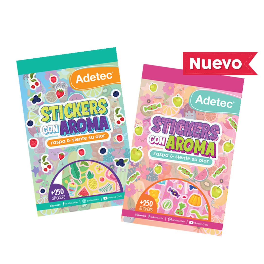 Block Stickers Con Aromas +250 Stickers Adetec - 850