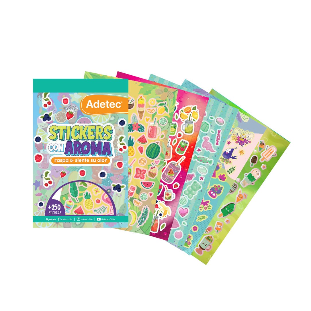Block Stickers Con Aromas +250 Stickers Adetec - 850