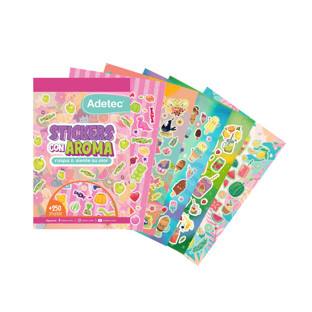 Block Stickers Con Aromas +250 Stickers Adetec - 850