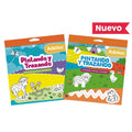 Block De Stickers Pintando Y Trazando Coloreables Adetec - 861