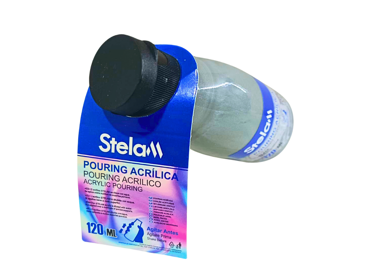 Pintura Acrílica Color Plateado De 120 ml