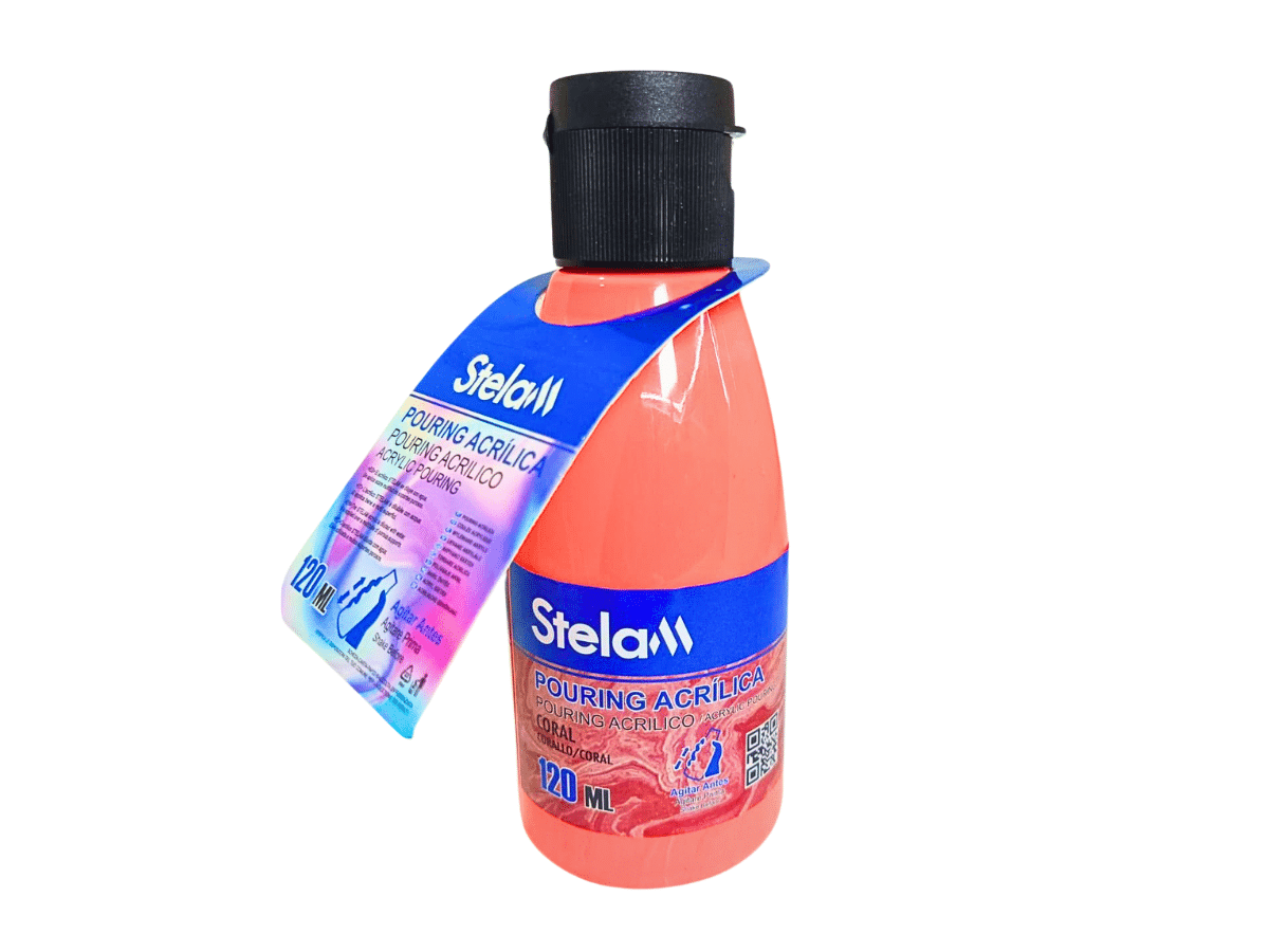 Pintura Acrílica Color Coral de 120 ml