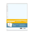 Funda Plástica Para Archivo Carta Borde Blanco 10 Und Adetec - 9001