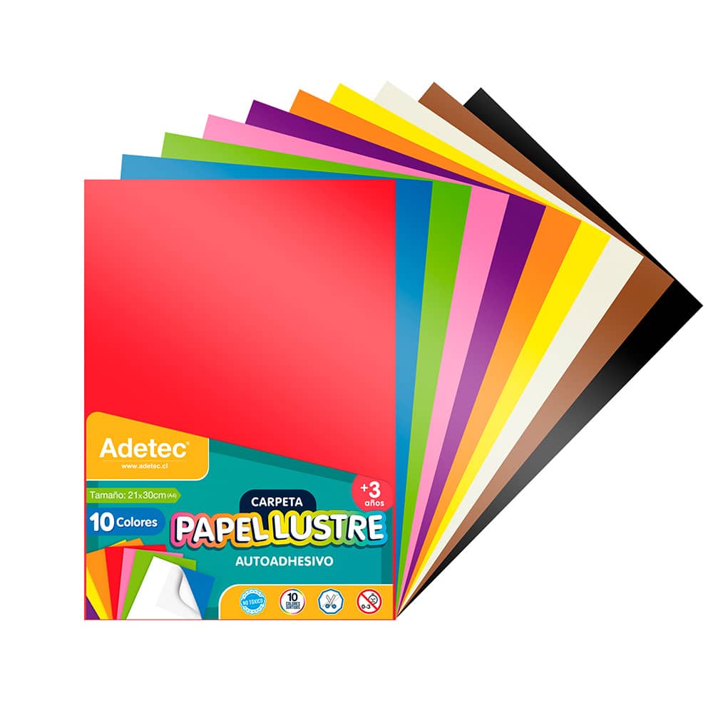 Papel Lustre Autoadhesivo A4 X 10 Hojas - 920