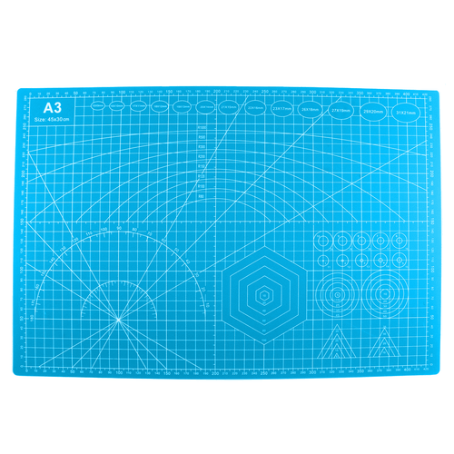 Base de Corte A3 Azul - Medida 45 x 30 cm para Manualidades
