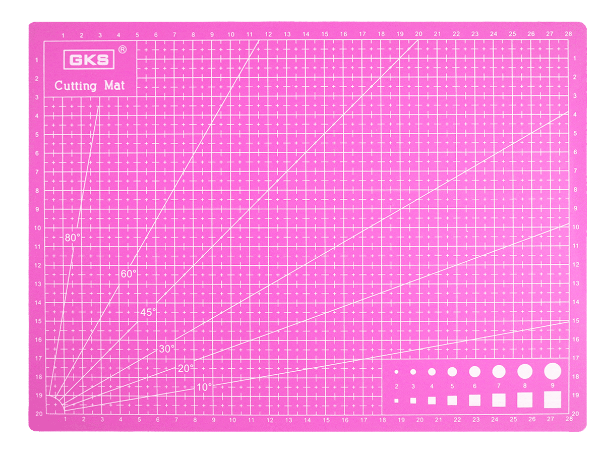 Base de Corte A3 Rosada - Medida 45 x 30 cm para Manualidades