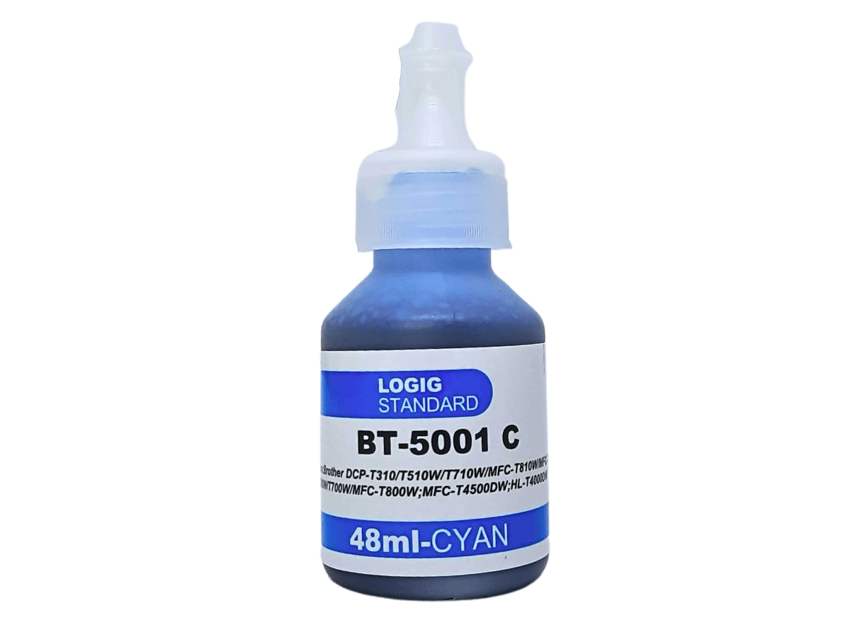 Pack 4 Tintas Para Brother BTD60BK 108ml BT5001 Colores 48ml Logic