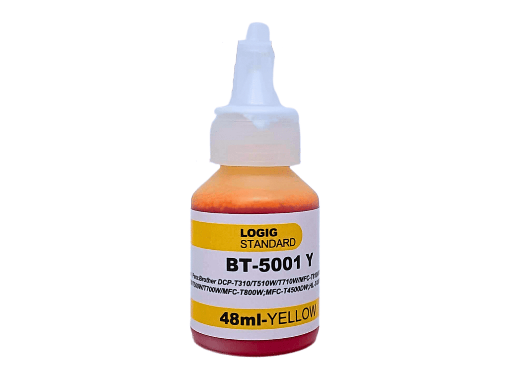 Pack 4 Tintas Para Brother BTD60BK 108ml BT5001 Colores 48ml Logic