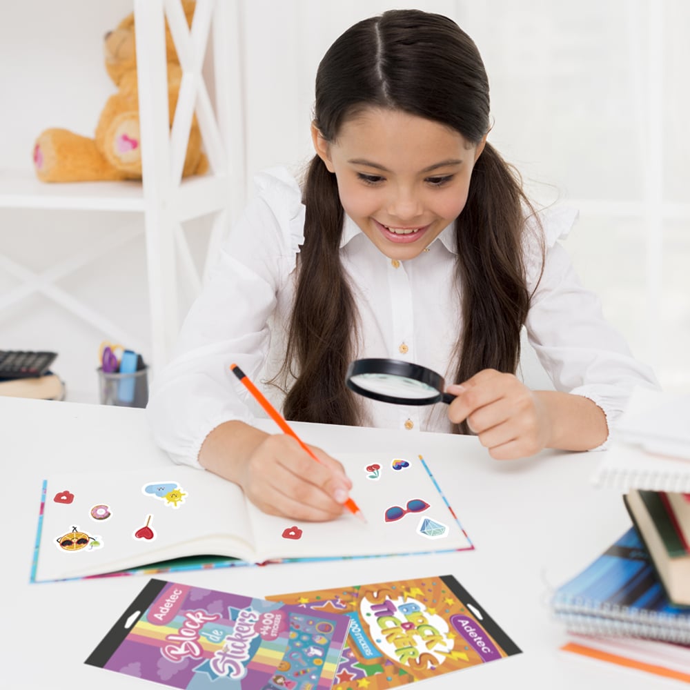 Block De Stickers Figuras Infantiles Kawaii Adetec +280 Stickers - 832