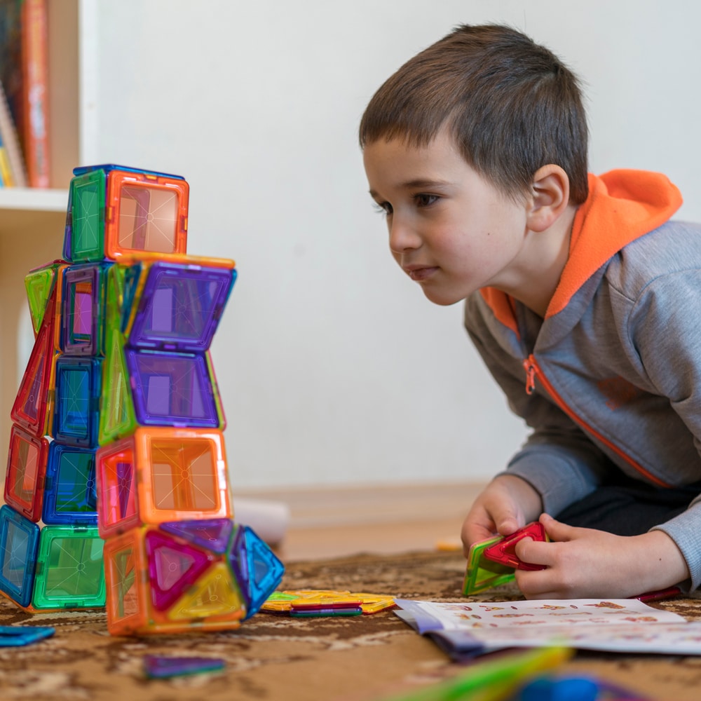 Juego Didáctico De Bloques Magnéticos 13 Piezas Adetec - 730