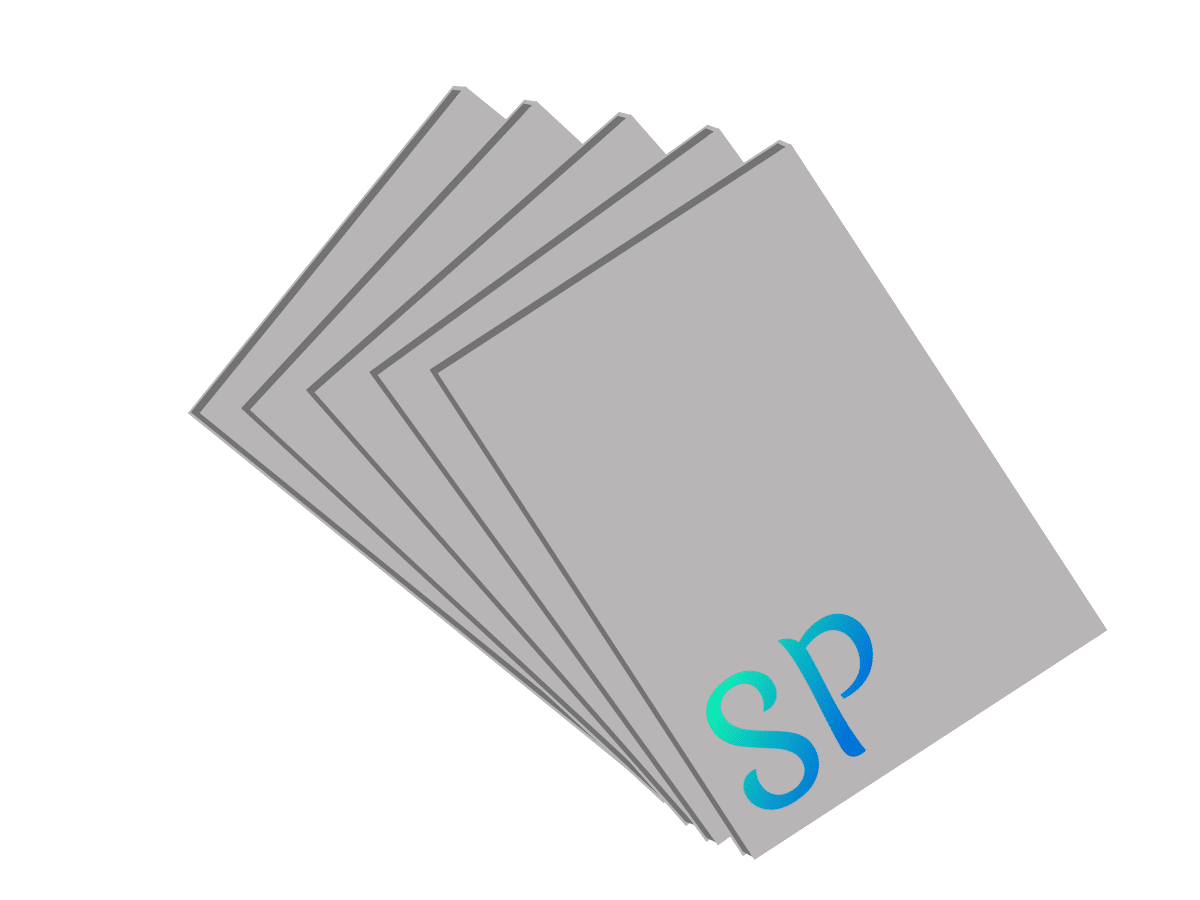 Pack 5 Pliegos De Cartón Piedra 1.5 mm Tamaño 27.5 X 38.5 cm