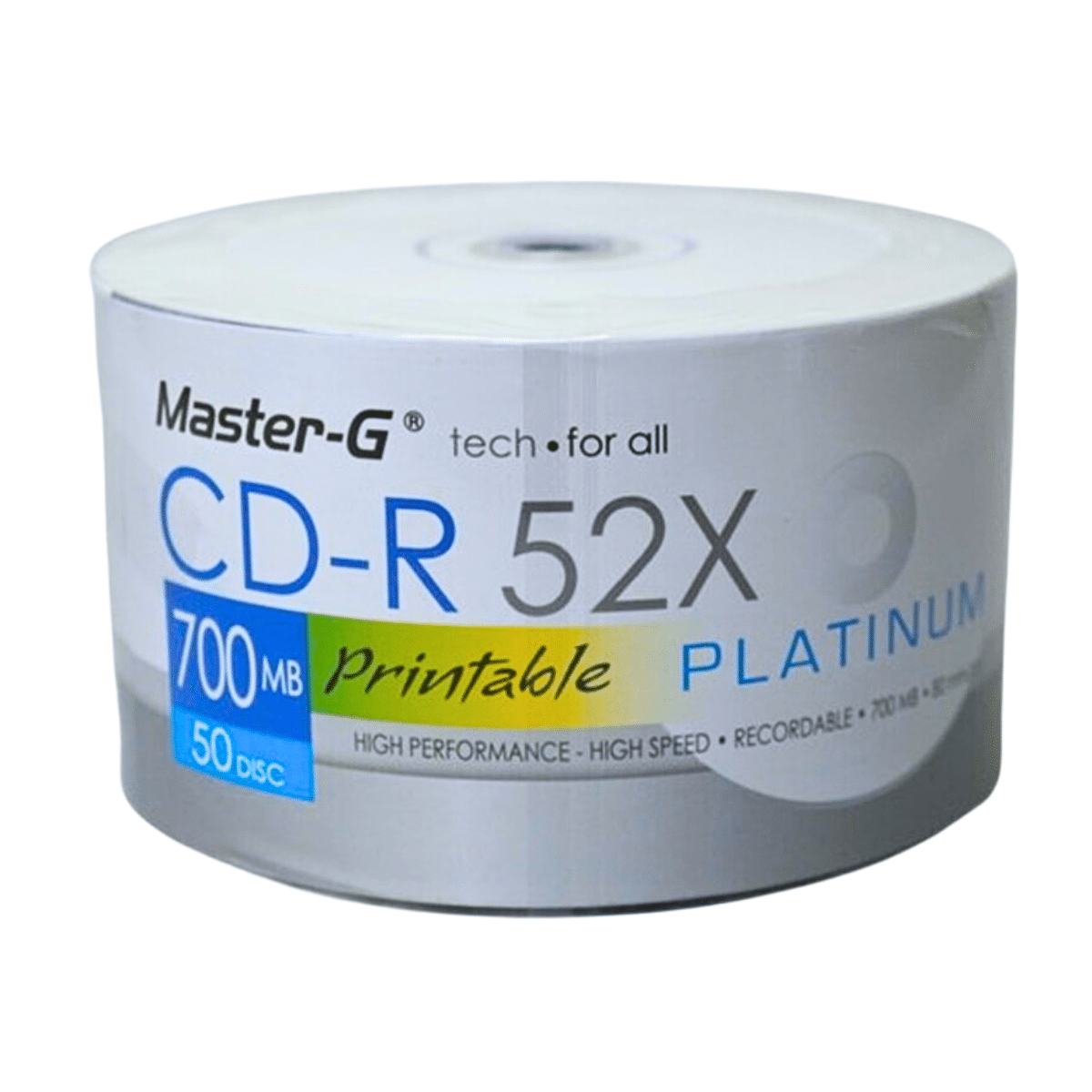 CD-R Master-G 52x Imprimible 700 MB Pack 50 Unidades