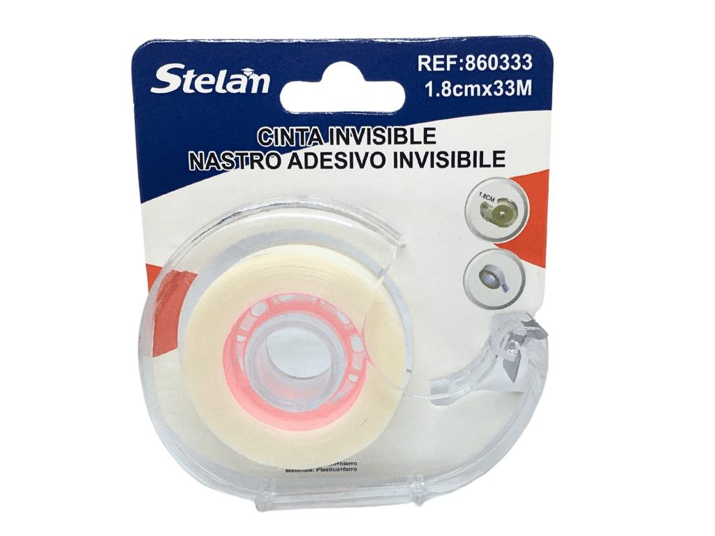 Cinta Invisible Adhesiva De 18mm X 33 Metros