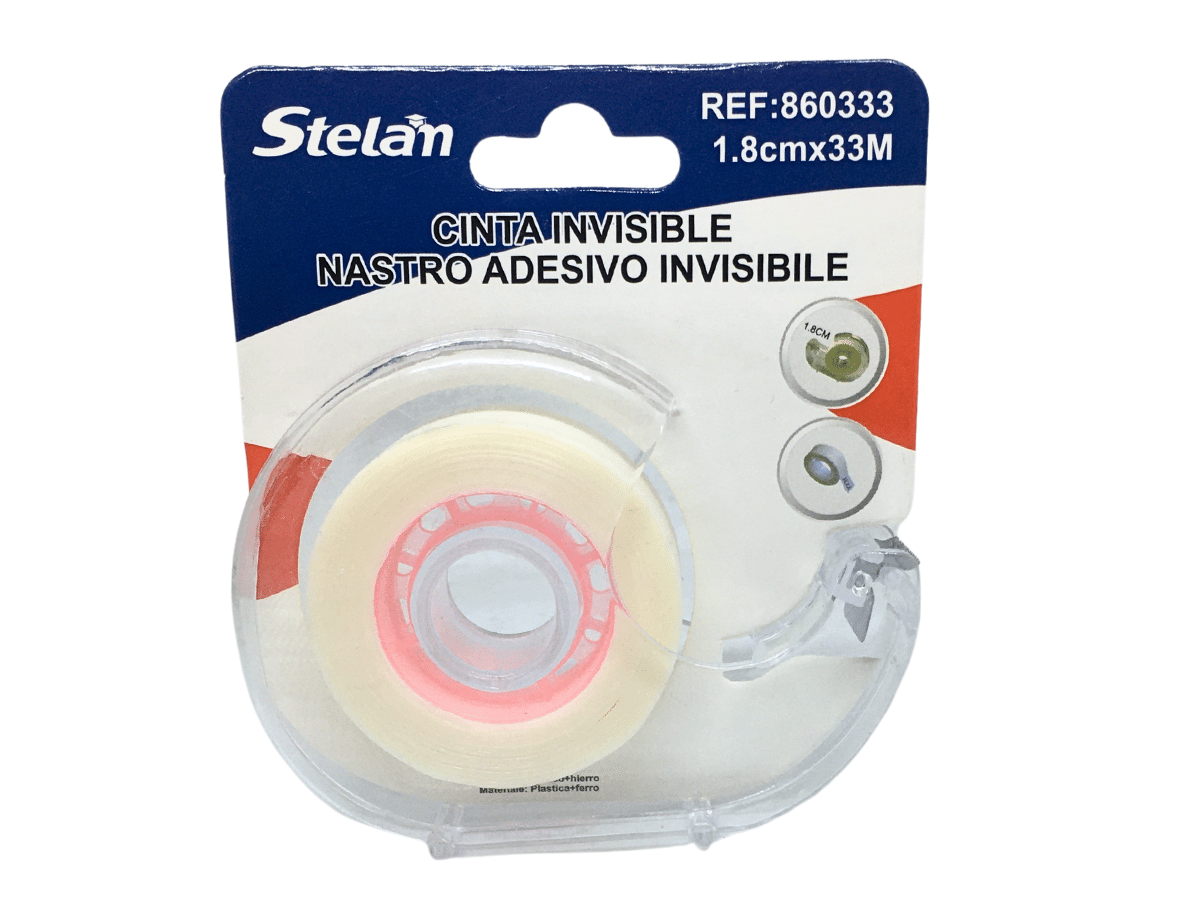 Cinta Invisible Adhesiva De 18mm X 33 Metros