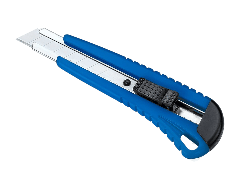 Cutter Corta Cartón Hoja De 18 mm Cambiable, Facil De Cortar