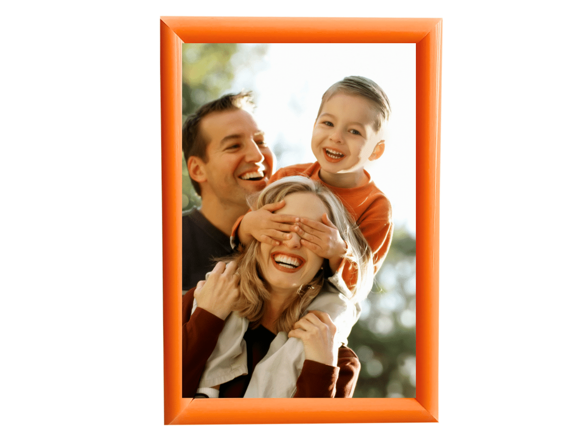 Cuadro Marco De Foto Portaretrato 29,7x42 Cm Fotos A3 - Naranja
