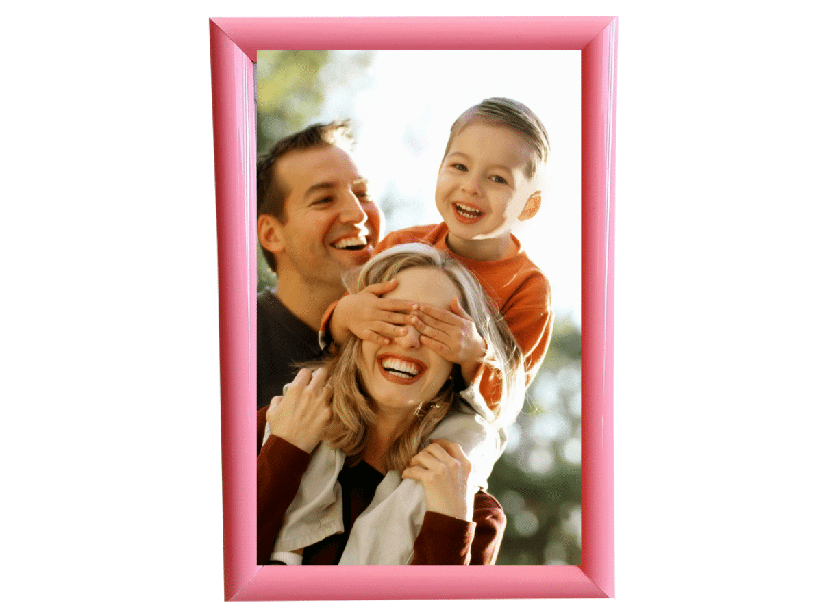 Cuadro Marco De Foto Portaretrato 13x18 Cm Fotos 5r - Rosado