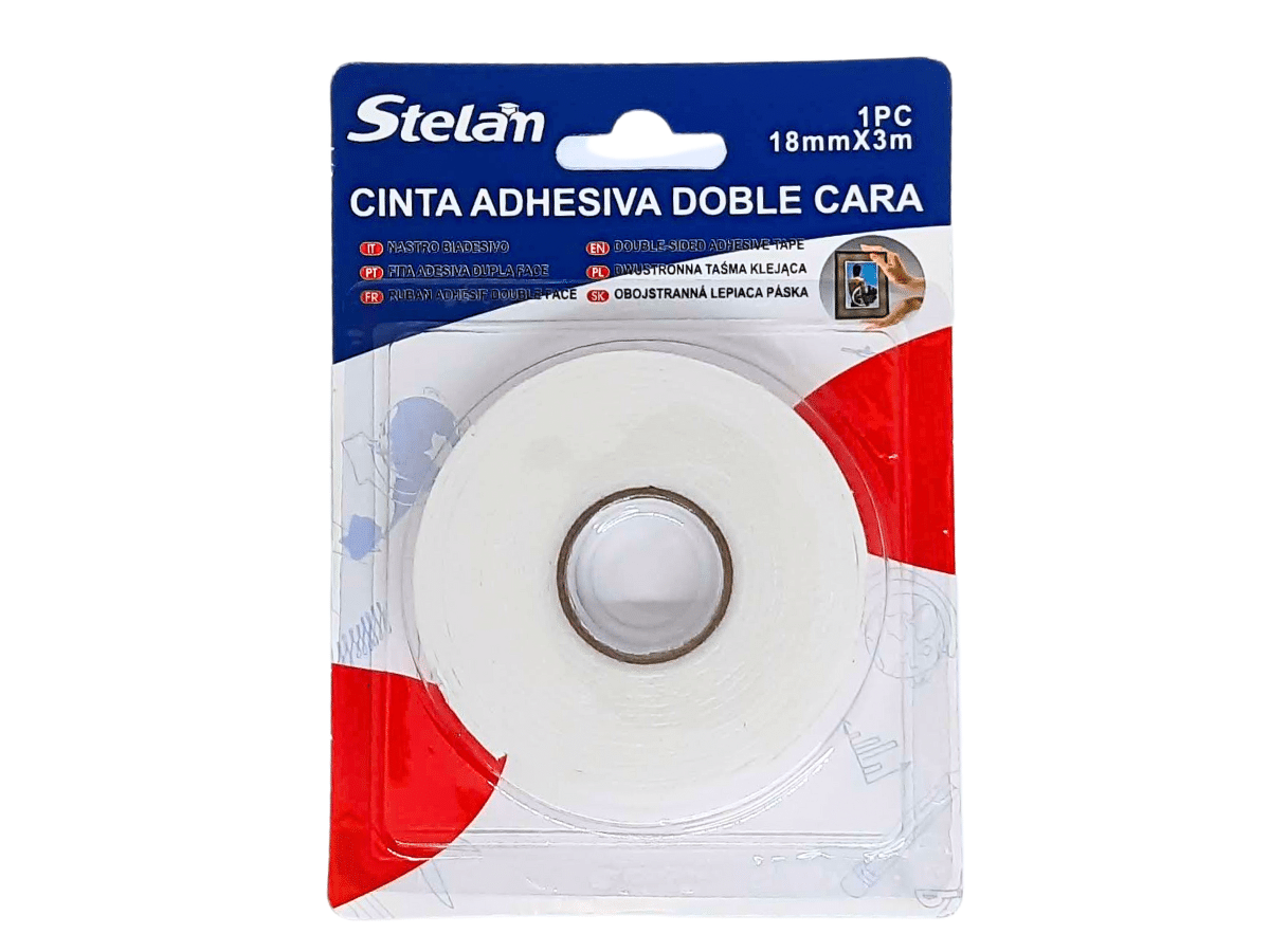 Cinta Doble Contacto 18mm X 3 Metros Cinta Doble Faz Tipo Espuma