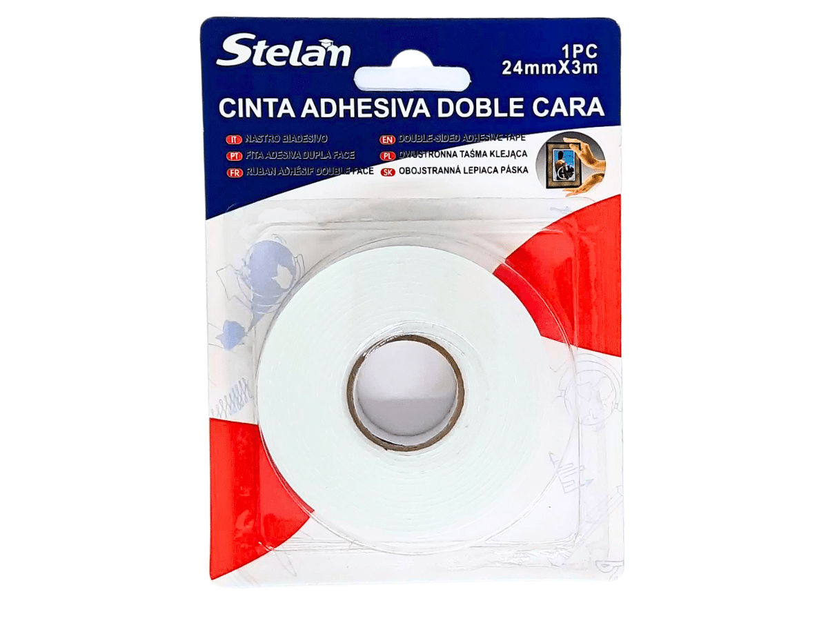 Cinta Doble Contacto 24mm X 3 Metros Cinta Doble Faz Tipo Espuma
