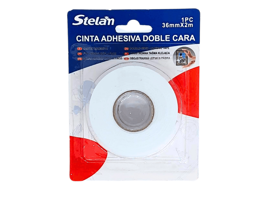 Cinta Doble Contacto 36mm X 2 Metros Cinta Doble Faz Tipo Espuma