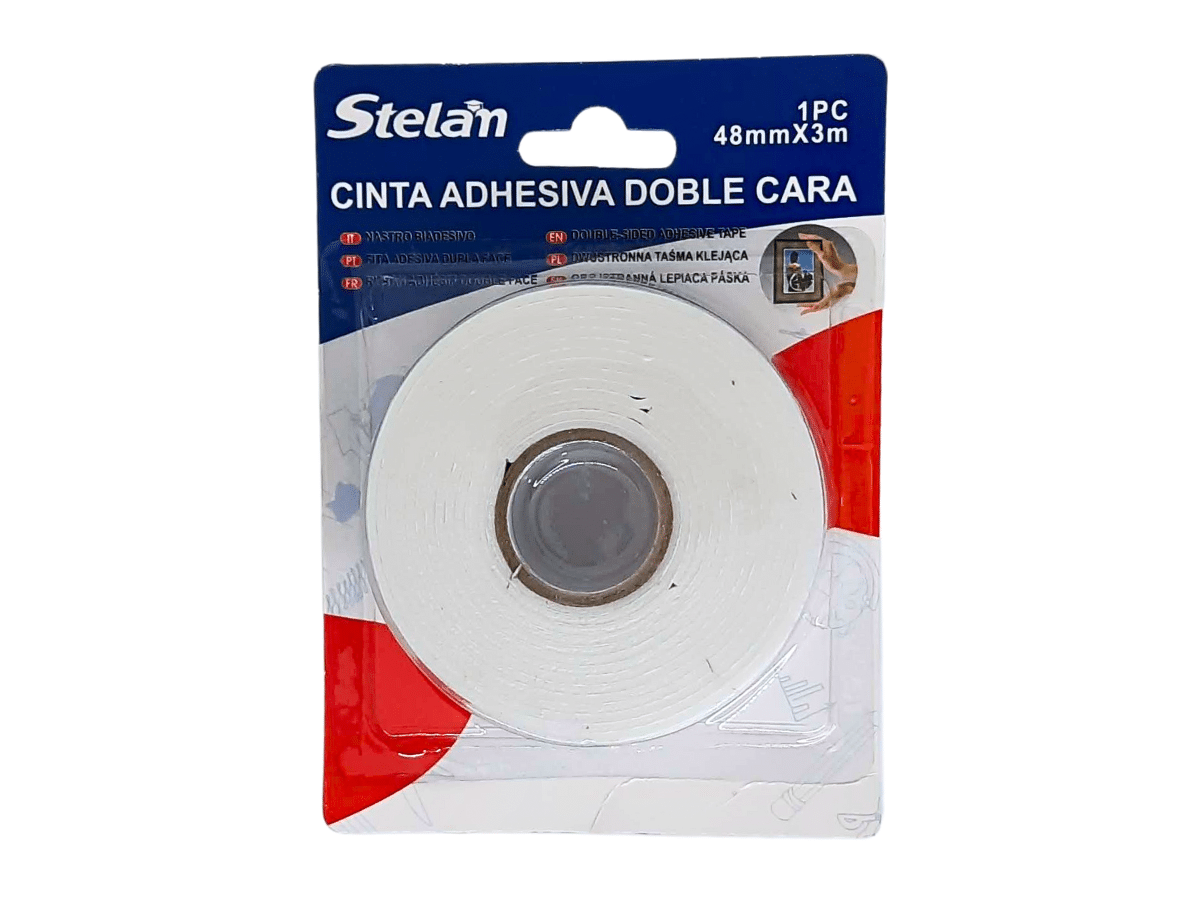 Cinta Doble Contacto 48mm X 3 Metros Cinta Doble Faz Tipo Espuma