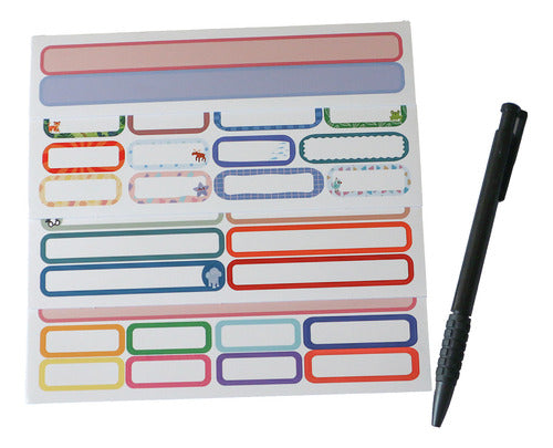 Etiquetas Para Marcar Ropa Y Uniformes Con Diseños Varios