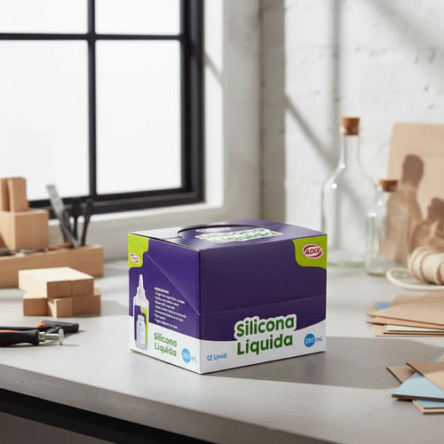 Caja 12 Siliconas Líquidas Adix 250ml Uso Intensivo
