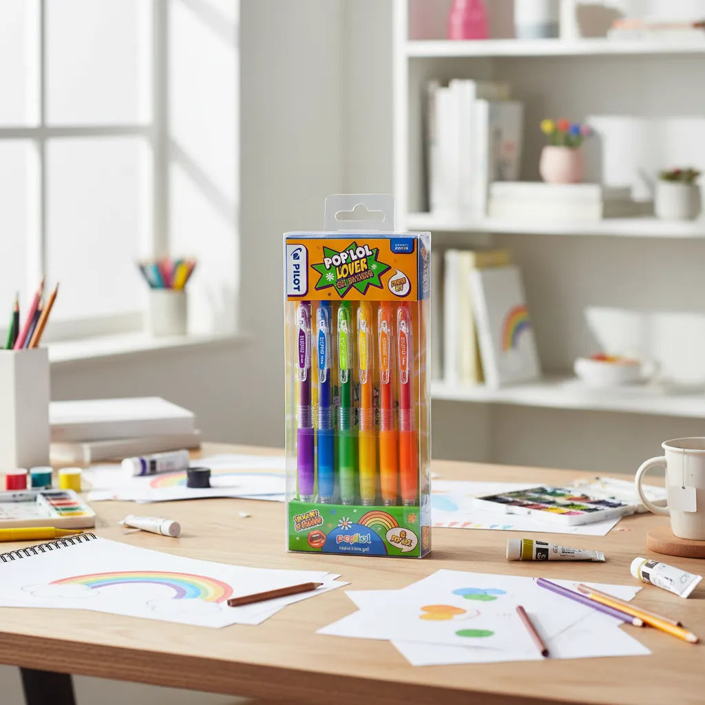 Lápices Gel Pilot Pop Lol Colores Básicos 6u