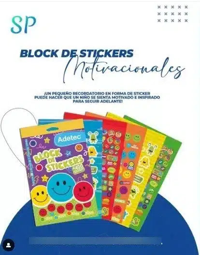 Block De Stickers, Notas Adhesivas Motivacionales Adetec - 842
